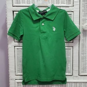 Green boy polo 4T